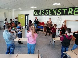 Bildungschancen per Bogenstrich - Förderung der „Klassenstreicher“ an der GGS Hauptstraße in Porz-Zentrum